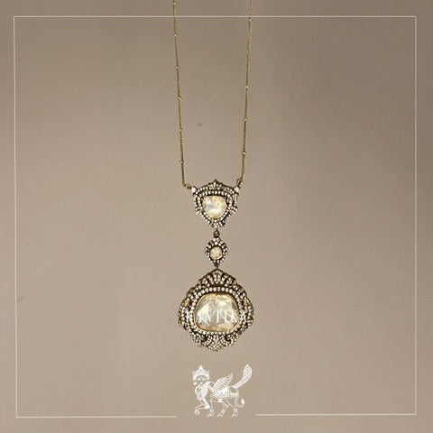Layered Polki Pendant