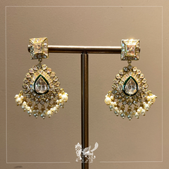 Meenakari Embellished Polki Earrings