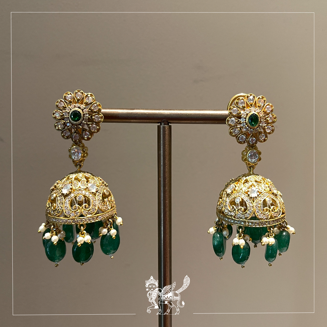 Emerald Pearl Earrings