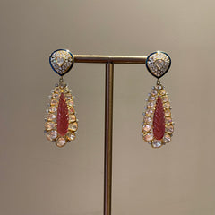 Ruby Drop Earrings