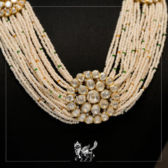 Florete Pearl Polki Necklace