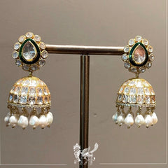 Polki jhumkas with customisation