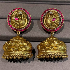 Regal Temple Dome Jhumkas