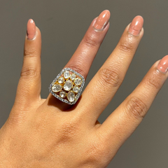 Twilight Mirage Polki Diamond Ring