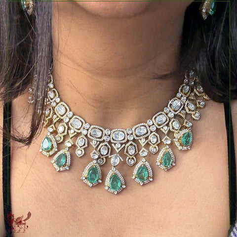 Jade Jharna (Neck Piece Only)