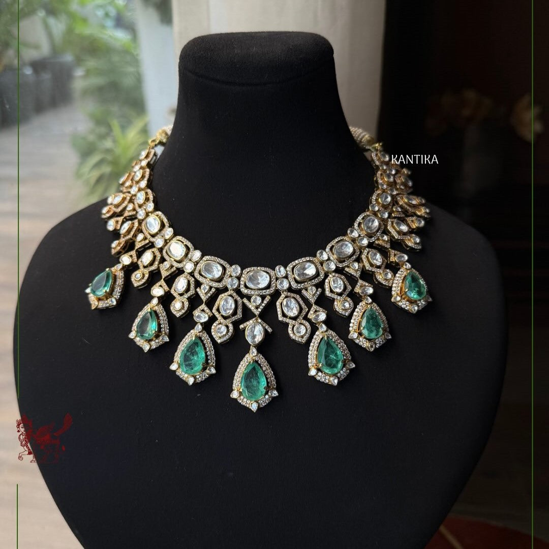 Jade Jharna (Neck Piece Only)