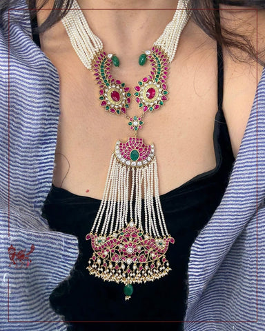 Gulabi Rajwada (Neck Piece Only)