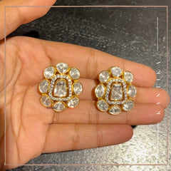 Uncut Polki studs Earrings