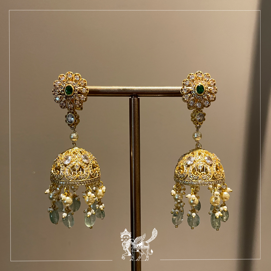 Golden Jhumkas