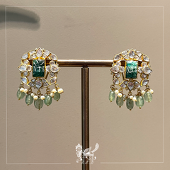 Green Florete Earrings