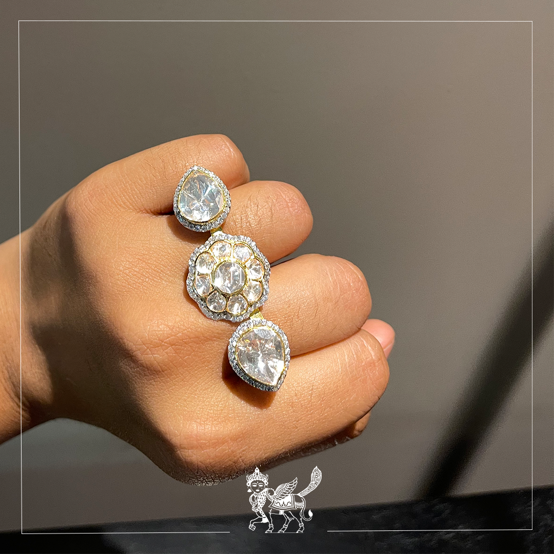 Three Finger Black Diamond Ring – KAJ Fine Jewellery