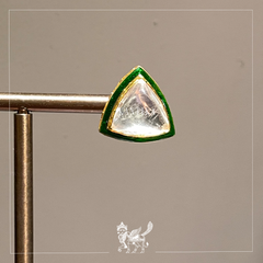 Triangular Meenakari Studs