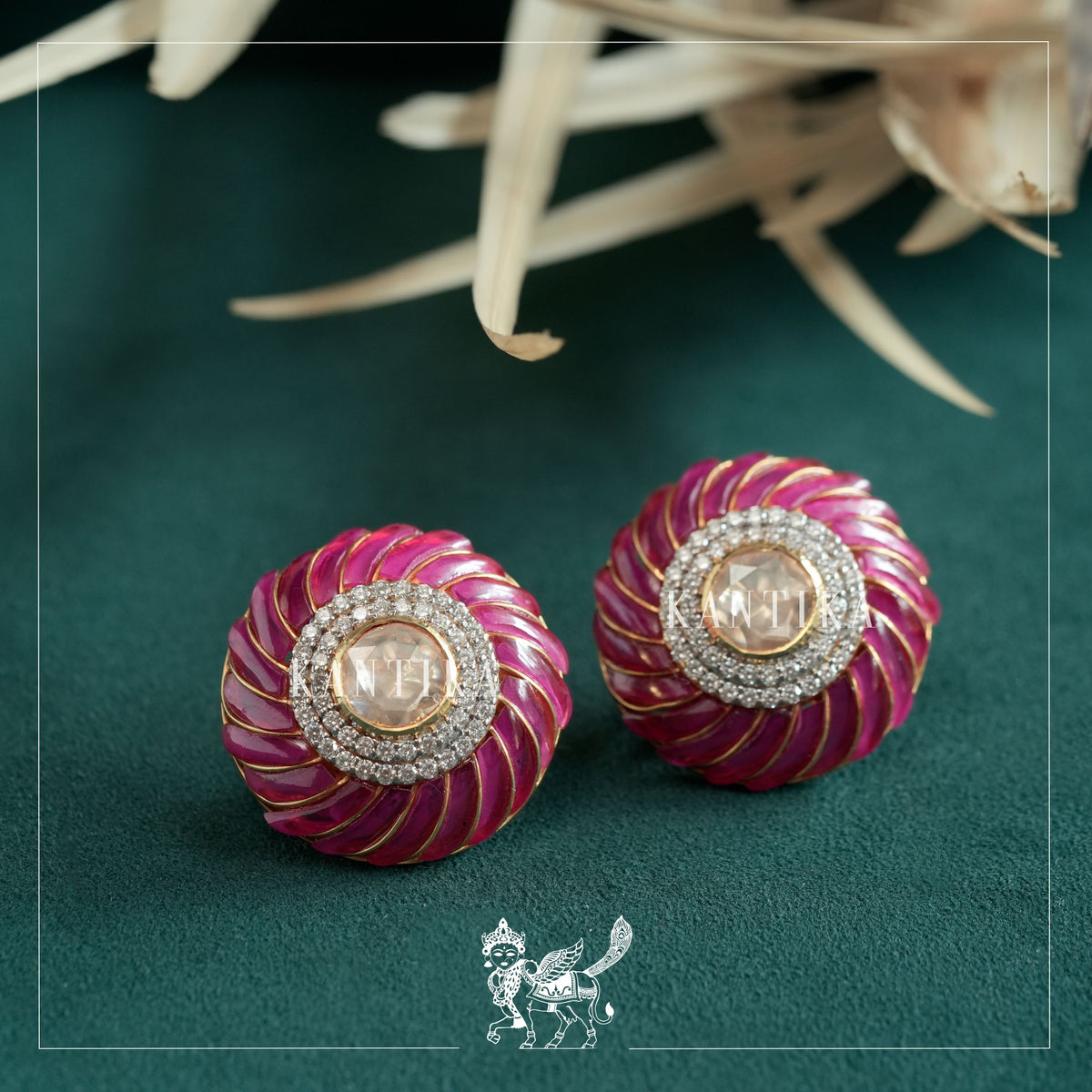 Classic Ruby Studs