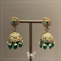 Floral Small Jhumkas