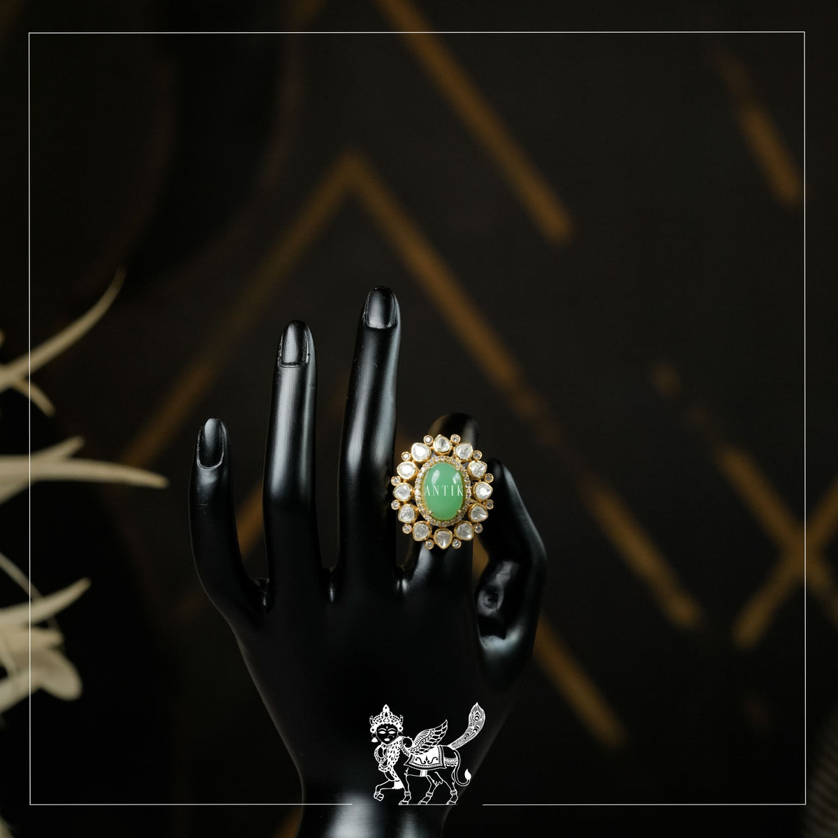 Green Ring Add Pastel Green Ring – Kantika Jewels