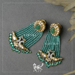 Peacock Motif Earrings