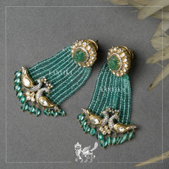 Peacock Motif Earrings