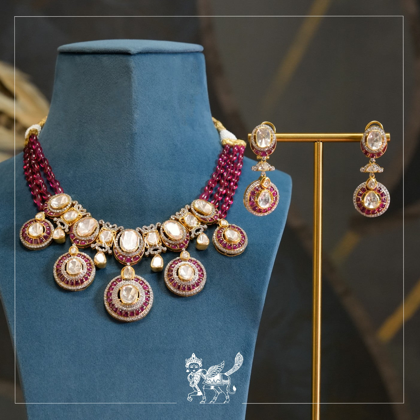 Ruby Set India Ruby Haar Set – Kantika Jewels