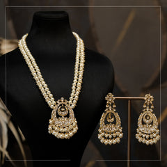 White Pearl Pendant Set